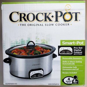 NEW Crock-Pot Programmable Slow Cooker (4 Quart, Oval)